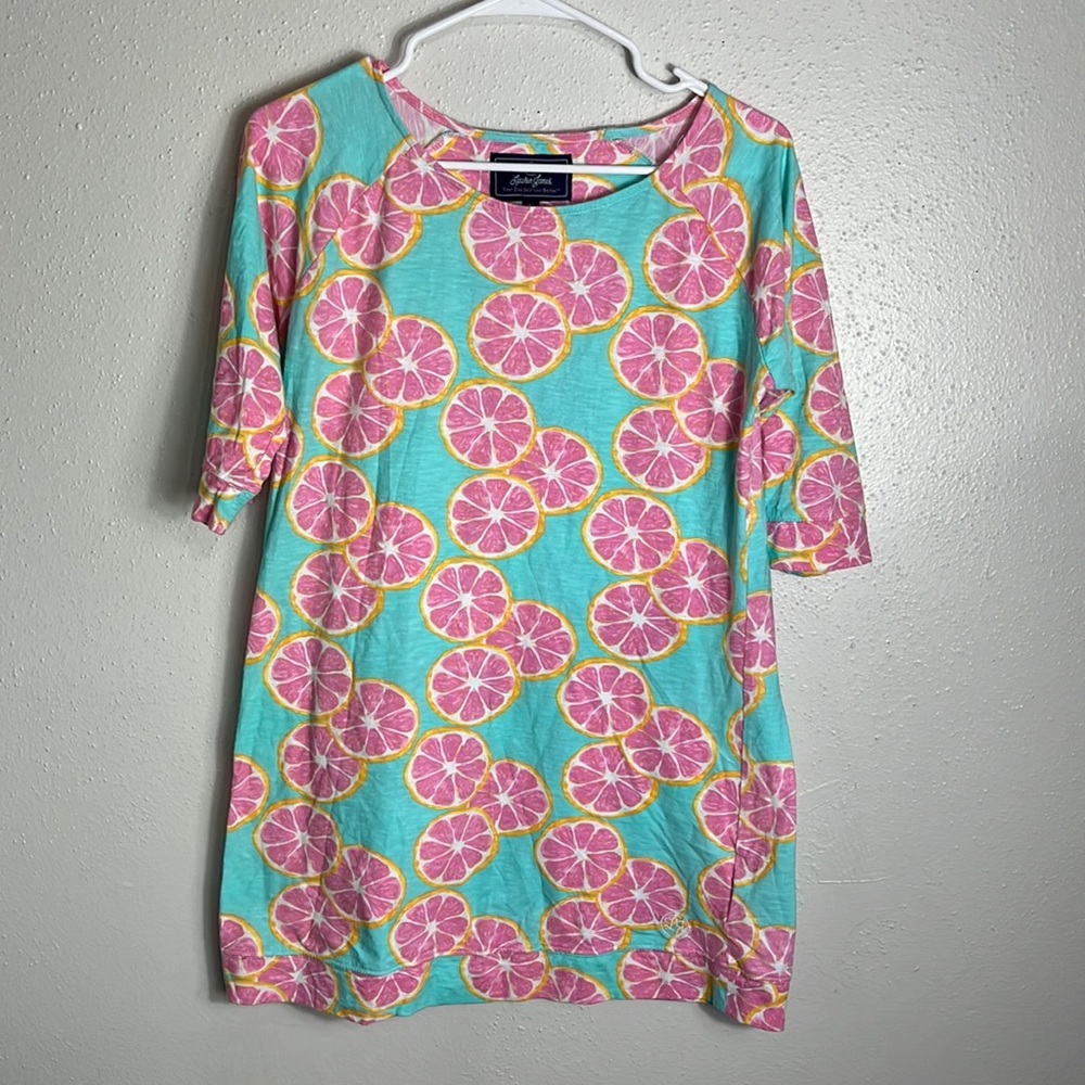 Lauren James dress size small grapefruit print